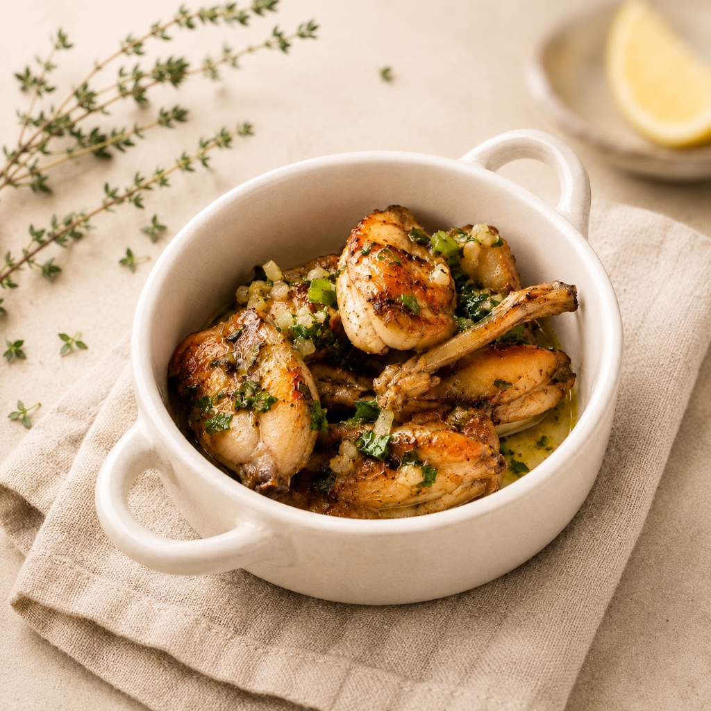 Receta Ancas al Ajillo Zamorano